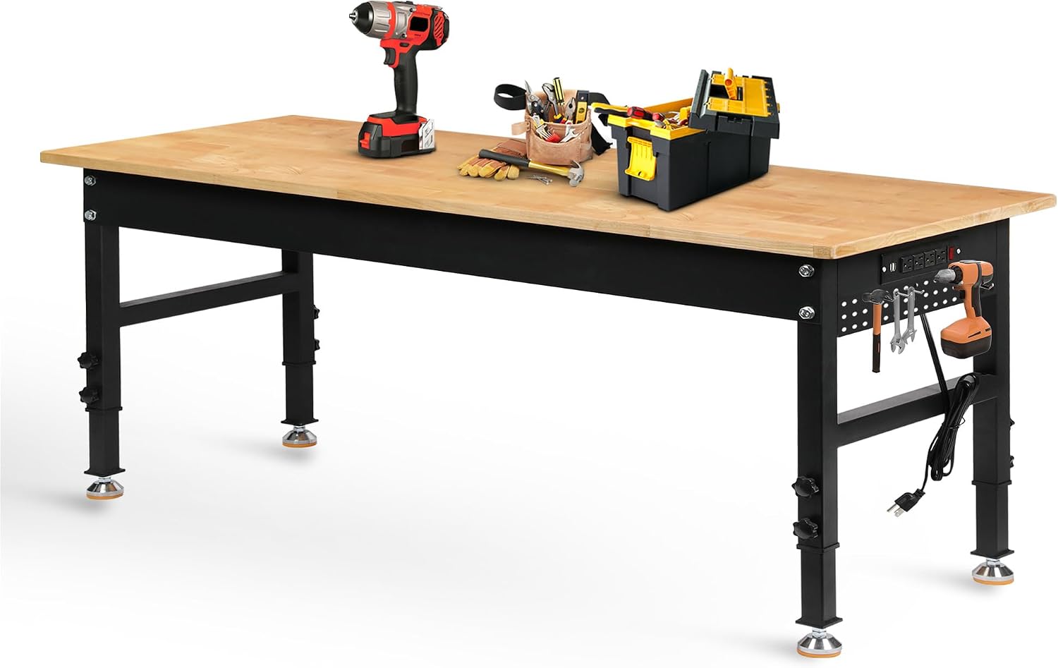 Adjustable Rubberwood Workbench