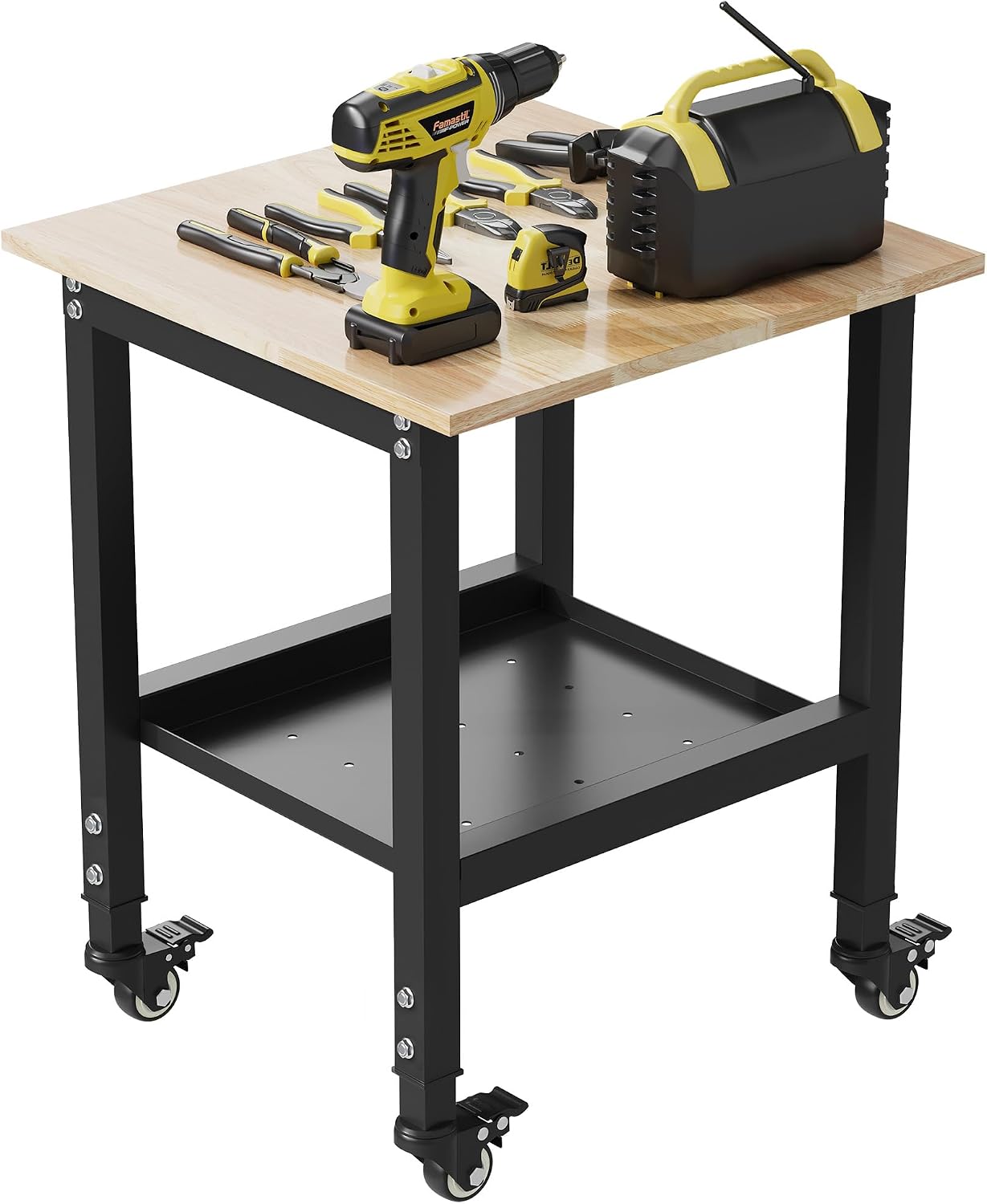 Small Rubberwood Adjustable Workbench