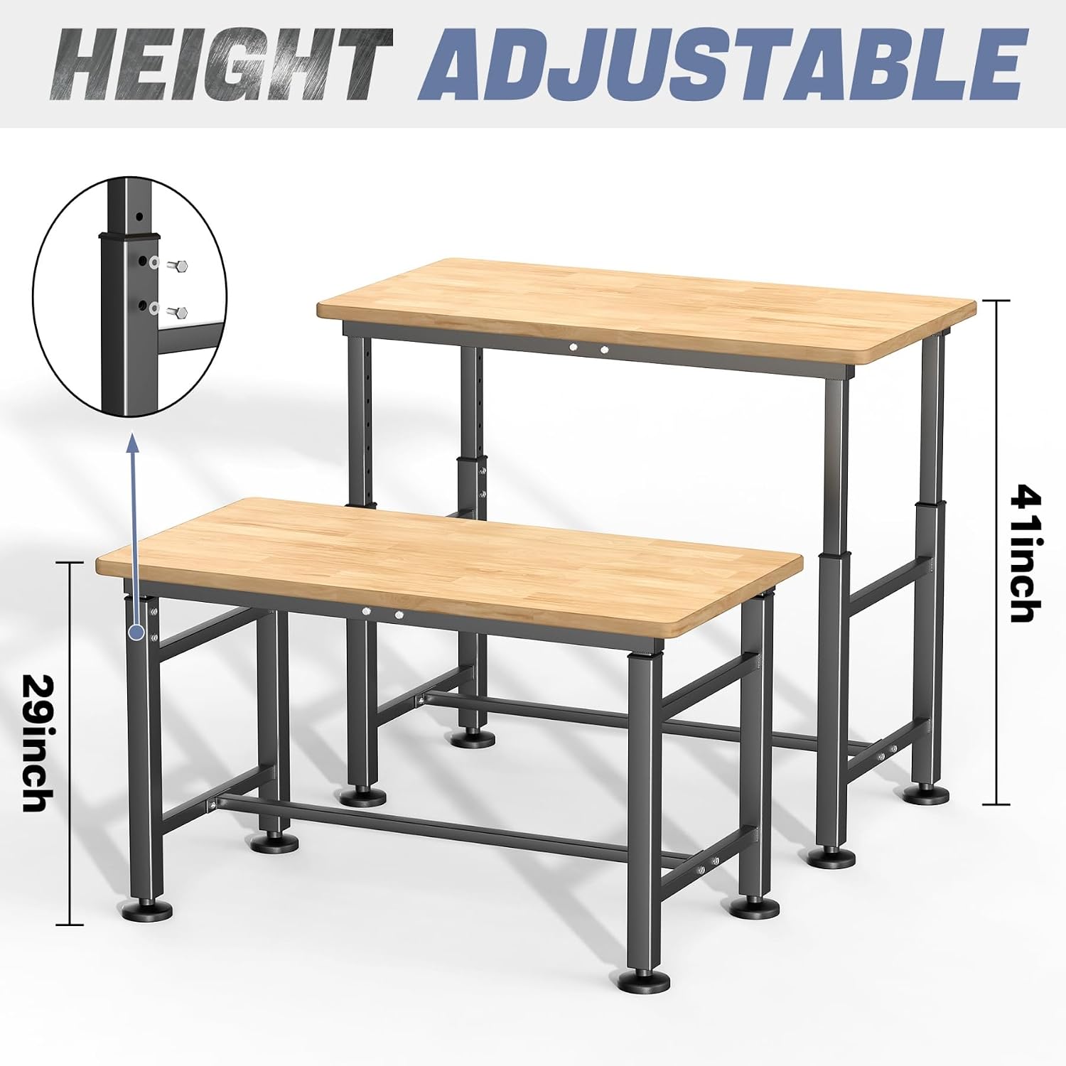 Rubberwood Heavy Duty Workbench