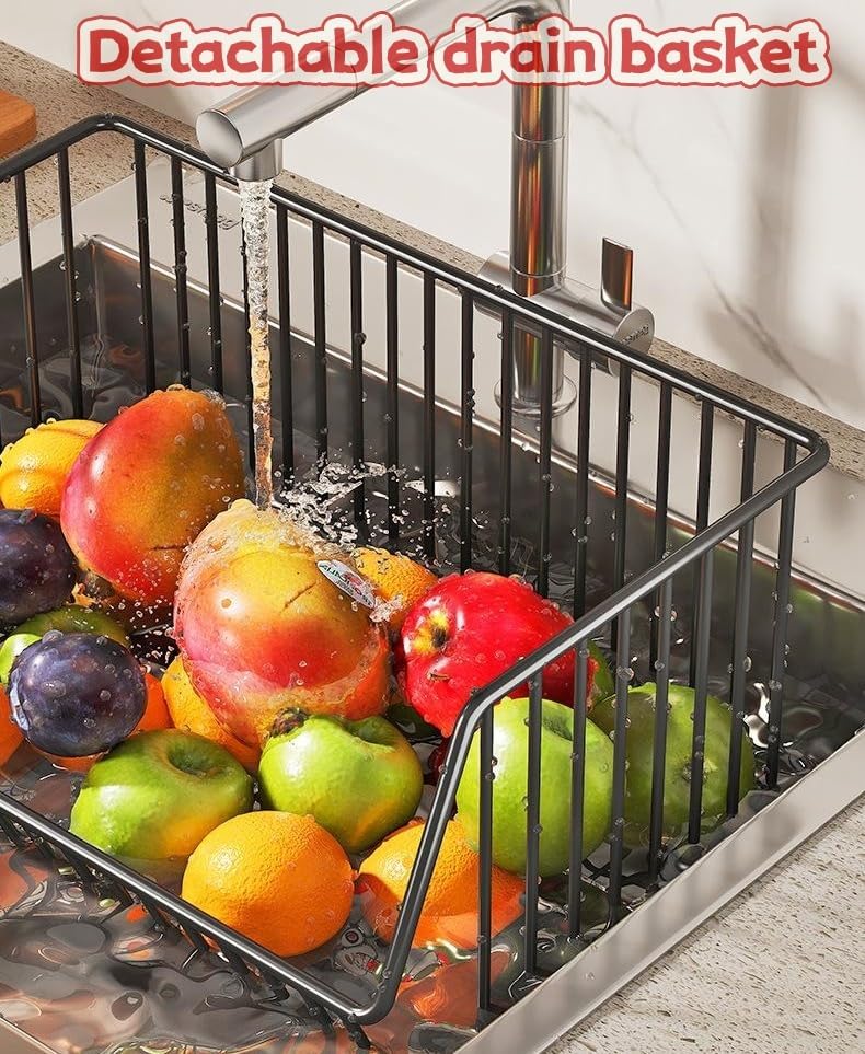 4-Tier Rolling Stackable Metal Wire Storage Baskets